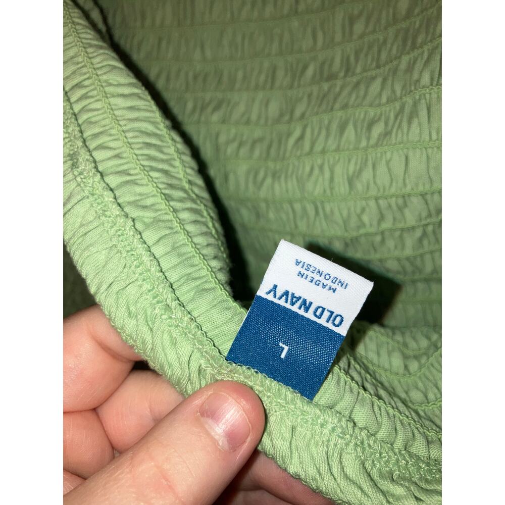 🥳 5/$20 NWT Old Navy mint green smocked halter top size large - Picture 6 of 7